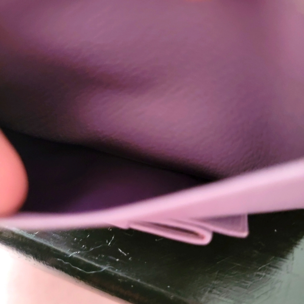 Authentic Miu Miu Leather Lilac Bow Card Holder - Picture 2 of 6
